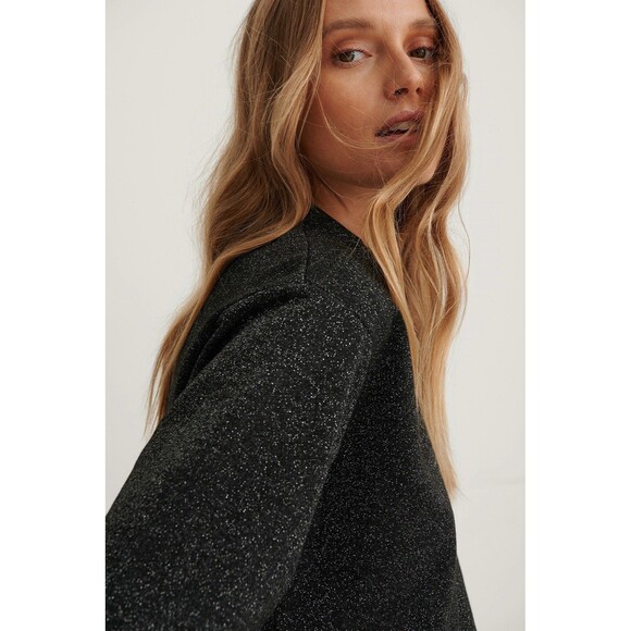 Levi’s Women’s Wool Blend Sparkly Shimmer Sweater Holiday Christmas New Year S - Picture 8 of 16